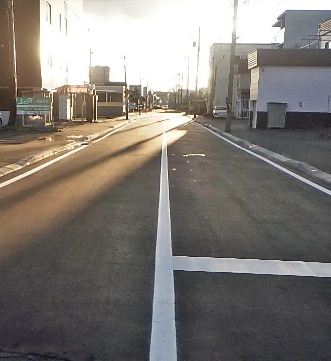 整備後の道路の写真